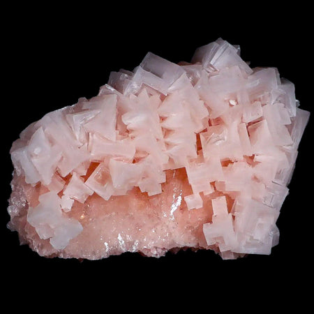 XL 5.3" Quality Pink Halite Salt Crystals Cluster Mineral Trona, CA Searles Lake