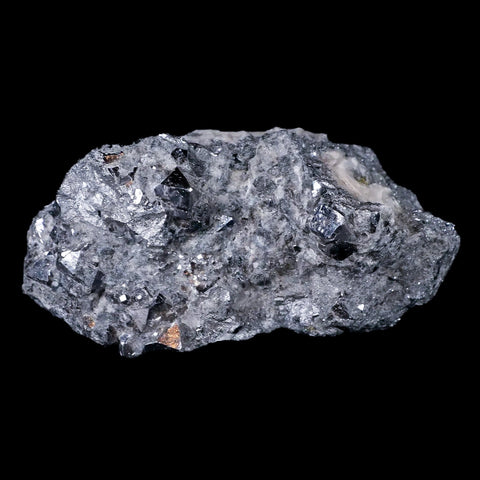 3.5" Silver Nickel Metallic Skutterudite Crystal Mineral Aghar Mine Morocco Arsenide - Fossil Age Minerals