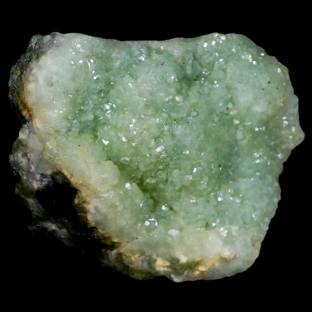 3.1" Rough Green Prehnite Crystal Mineral Specimen Location Imilchil, Morocco