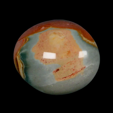 2.4" Polychrome Jasper Natural Polished Mineral Palm Stone Madagascar - Fossil Age Minerals