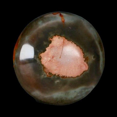 2.4" Polychrome Jasper Natural Polished Mineral Palm Stone Madagascar - Fossil Age Minerals