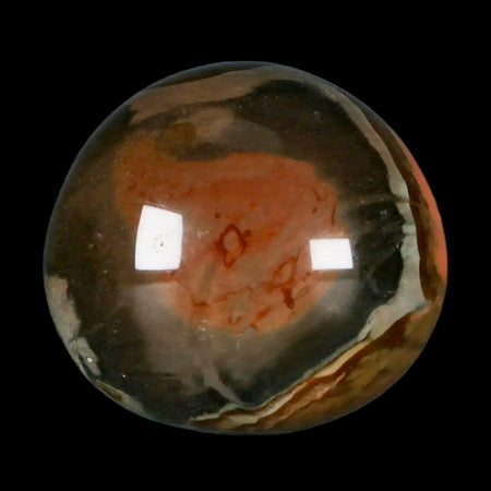 2.3" Polychrome Jasper Natural Polished Mineral Palm Stone Madagascar