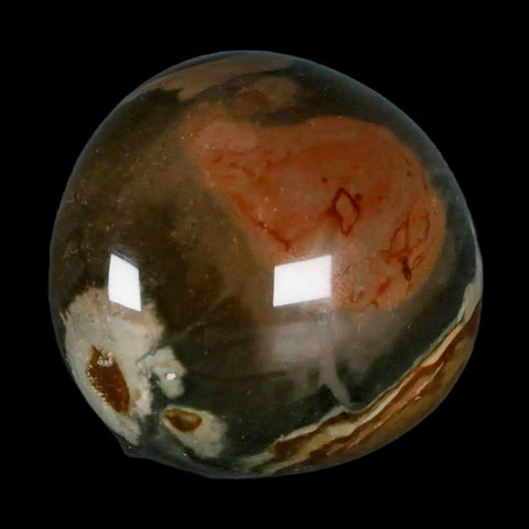 2.3" Polychrome Jasper Natural Polished Mineral Palm Stone Madagascar - Fossil Age Minerals