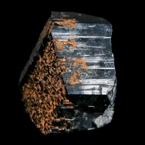 1.1" Natural Rough Schorl Black Tourmaline Mineral Erongo Mountains, Namibia - Fossil Age Minerals