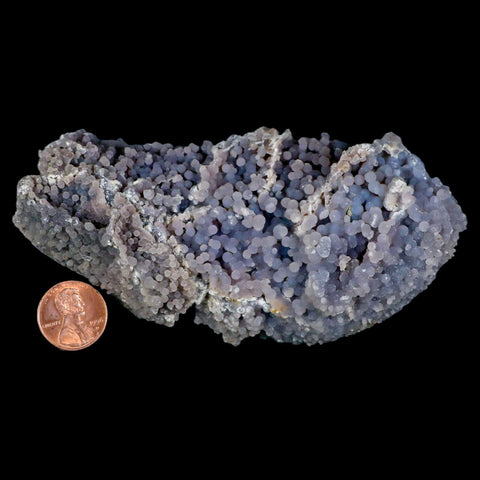 4.6" Purple Grape Agate Botryoidal Crystal Druzy Cluster Mineral Sulawesi Island