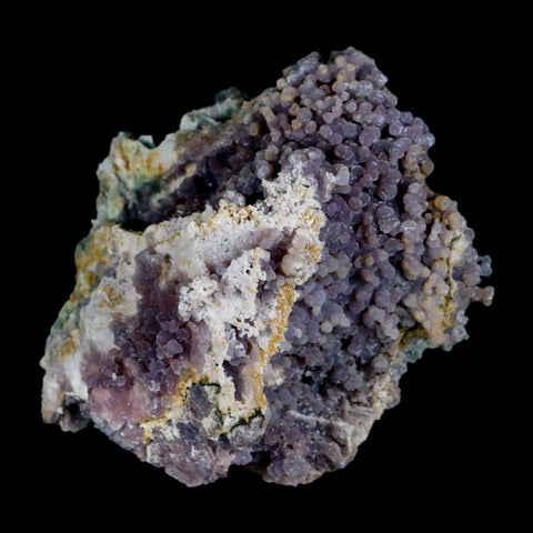 3.7" Purple Grape Agate Botryoidal Crystal Druzy Cluster Mineral Sulawesi Island