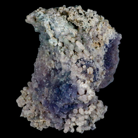 3.7" Purple Grape Agate Botryoidal Crystal Druzy Cluster Mineral Sulawesi Island