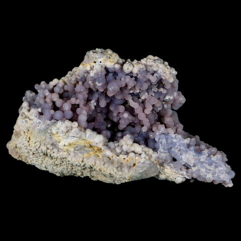 3.6" Purple Grape Agate Botryoidal Crystal Druzy Cluster Mineral Sulawesi Island