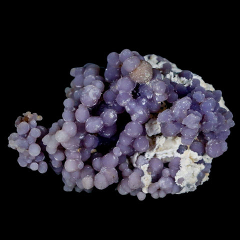 2.5" Purple Grape Agate Botryoidal Crystal Druzy Cluster Mineral Sulawesi Island