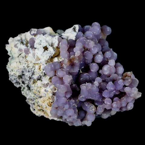 2.5" Purple Grape Agate Botryoidal Crystal Druzy Cluster Mineral Sulawesi Island