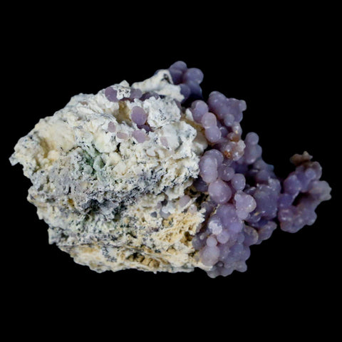 2.5" Purple Grape Agate Botryoidal Crystal Druzy Cluster Mineral Sulawesi Island