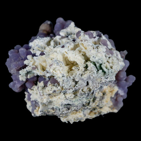 2.5" Purple Grape Agate Botryoidal Crystal Druzy Cluster Mineral Sulawesi Island