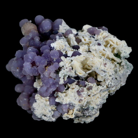 2.5" Purple Grape Agate Botryoidal Crystal Druzy Cluster Mineral Sulawesi Island