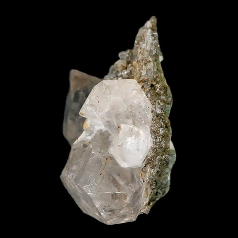 1.9" Natural Clear Skeletal Crystal Quartz Point Fenestra Quartz Imilchil Morocco - Fossil Age Minerals