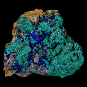 3.2" Azurite Crystals & Malachite On Matrix Colorful Mineral Specimen Morocco