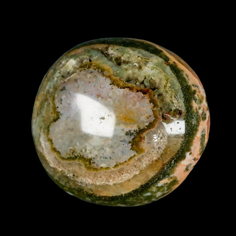 2.4" Natural Polished Ocean Jasper Crystal Palm Stone Location Madagascar Healing - Fossil Age Minerals