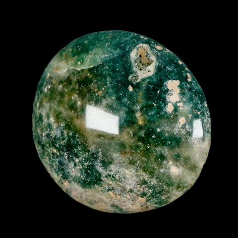 2.1" Natural Polished Ocean Jasper Crystal Palm Stone Location Madagascar Healing - Fossil Age Minerals