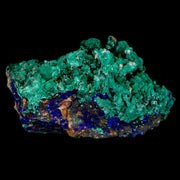 2.3" Azurite Crystals & Malachite On Matrix Colorful Mineral Specimen Morocco