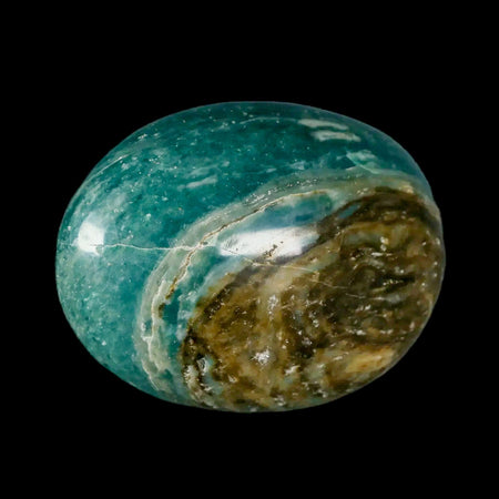 2.3" Natural Polished Ocean Jasper Crystal Palm Stone Location Madagascar Healing