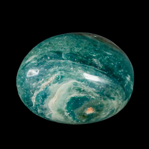 2.3" Natural Polished Ocean Jasper Crystal Palm Stone Location Madagascar Healing - Fossil Age Minerals