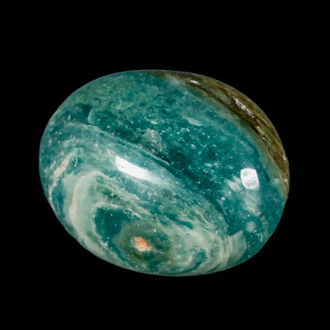 2.3" Natural Polished Ocean Jasper Crystal Palm Stone Location Madagascar Healing - Fossil Age Minerals