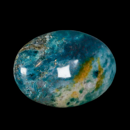 2.2" Natural Polished Ocean Jasper Crystal Palm Stone Location Madagascar Healing