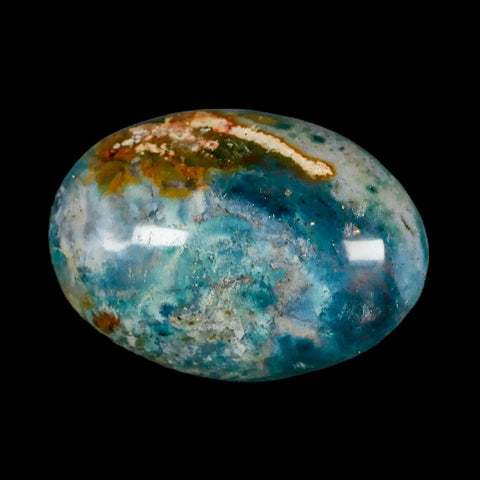 2.2" Natural Polished Ocean Jasper Crystal Palm Stone Location Madagascar Healing - Fossil Age Minerals