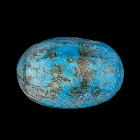 1.3" Natural Polished Teal Turquoise Gemstone Mineral Specimen Cab - Fossil Age Minerals