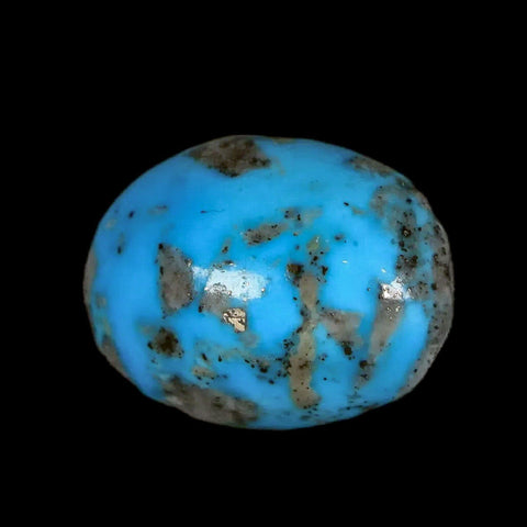 1" Natural Polished Teal Turquoise Gemstone Mineral Specimen Cab - Fossil Age Minerals