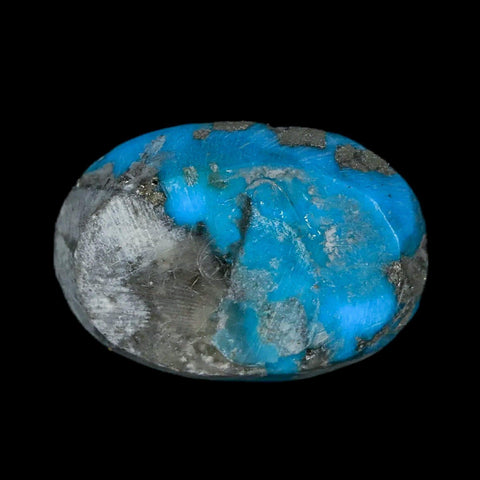 1.2" Natural Polished Teal Turquoise Gemstone Mineral Specimen Cab - Fossil Age Minerals