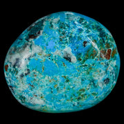 1.7" Chrysocolla Palm Stone Polished Free Form Blue And Teal Color Location Peru