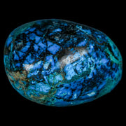 1.6" Chrysocolla Palm Stone Polished Free Form Blue And Teal Color Location Peru