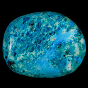 1.9" Chrysocolla Palm Stone Polished Free Form Blue And Teal Color Location Peru