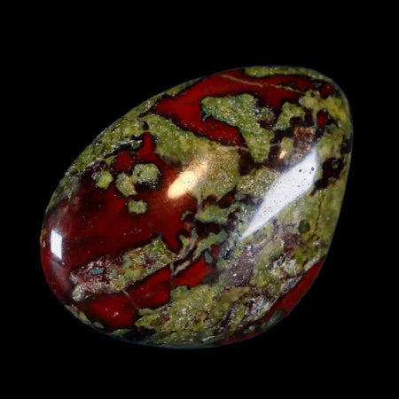 1.2" Polished Natural Dragon Blood Jasper Mineral Stone Western Australia