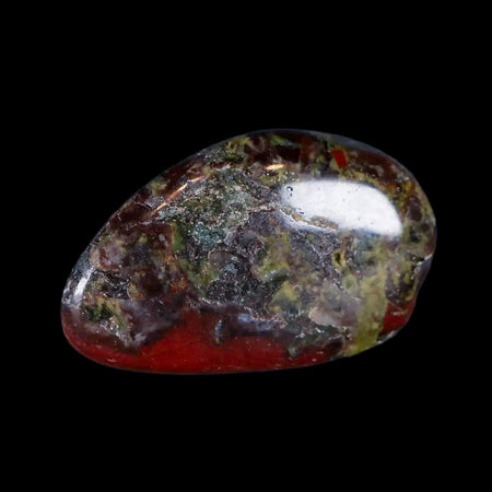 1.2" Polished Natural Dragon Blood Jasper Mineral Stone Western Australia