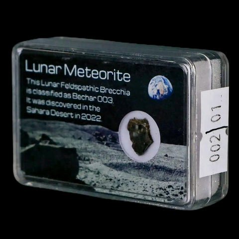 Moon Rock Lunar Meteorite Bechar 003 Algerian Sahara Desert Discovered 2022 - Fossil Age Minerals