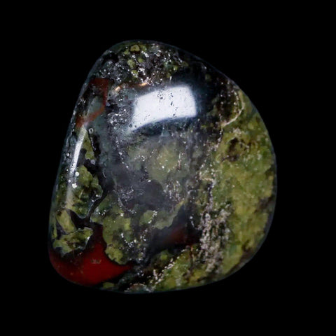 1.1" Polished Natural Dragon Blood Jasper Mineral Stone Western Australia - Fossil Age Minerals