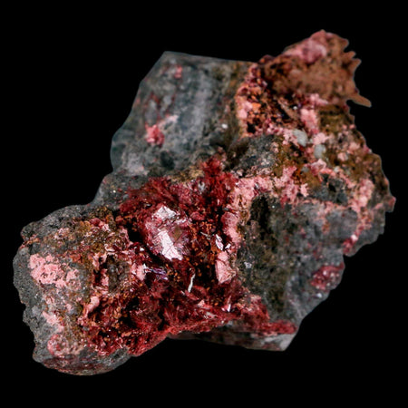 3.6" Erythrite Pink Cobalt Crystal Mineral Specimen Atlas Mountains, Morocco