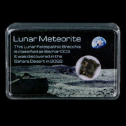 Moon Rock Lunar Meteorite Bechar 003 Algerian Sahara Desert Discovered 2022