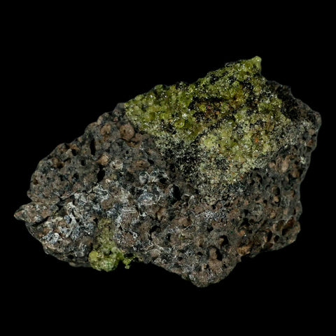 XL 3.9" Natural Emerald Peridot Crystal Minerals On Volcanic Rock Gila, Arizona - Fossil Age Minerals