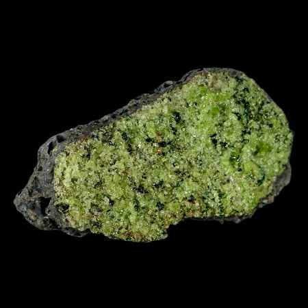 XL 4.4" Natural Emerald Peridot Crystal Minerals On Volcanic Rock Gila, Arizona