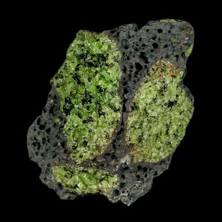 XL 4.1" Natural Emerald Peridot Crystal Minerals On Volcanic Rock Gila, Arizona