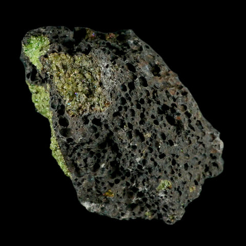 XL 4.1" Natural Emerald Peridot Crystal Minerals On Volcanic Rock Gila, Arizona - Fossil Age Minerals