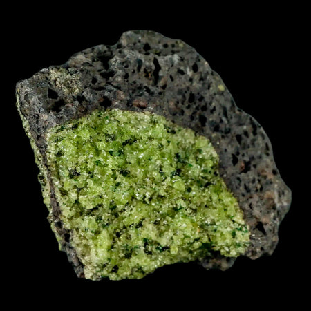 XL 4.7" Natural Emerald Peridot Crystal Minerals On Volcanic Rock Gila, Arizona