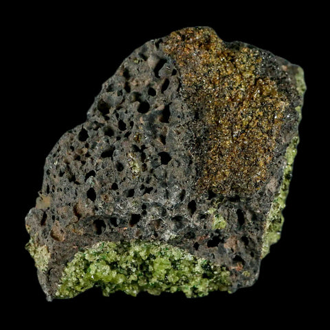 XL 4.7" Natural Emerald Peridot Crystal Minerals On Volcanic Rock Gila, Arizona - Fossil Age Minerals