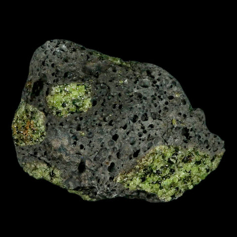 XL 4.2" Natural Emerald Peridot Crystal Minerals On Volcanic Rock Gila, Arizona - Fossil Age Minerals