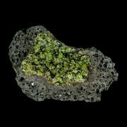 XL 3.9" Natural Emerald Peridot Crystal Minerals On Volcanic Rock Gila, Arizona