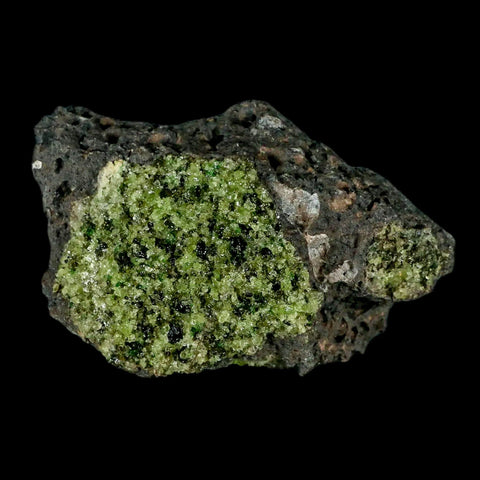 XL 3.9" Natural Emerald Peridot Crystal Minerals On Volcanic Rock Gila, Arizona - Fossil Age Minerals