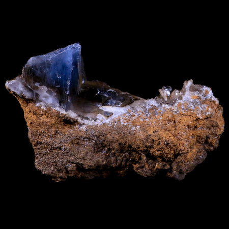 3.3" Ice Blue Barite Blades Crystal Mineral Specimen Mabladen Morocco 2.9 OZ