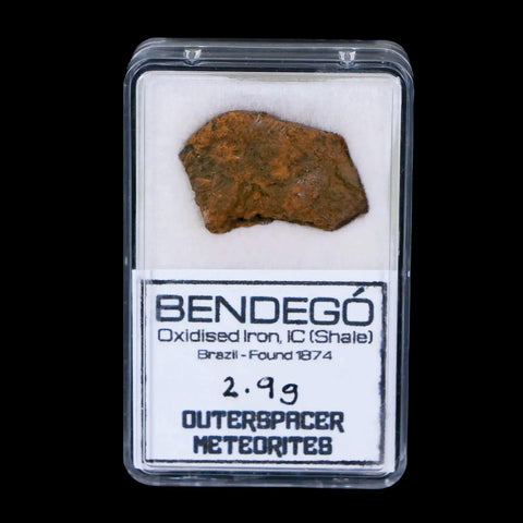 Bendege Meteorite Specimen Display Bendege Bahia Brazil 2.99 Grams - Fossil Age Minerals